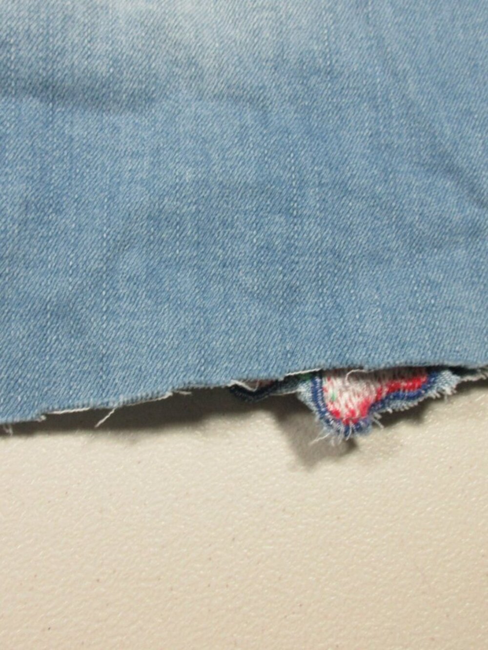 Hydraulic womens medium wash colorful Soho V Hi floral denim skirt 8 NWT - Picture 6 of 9